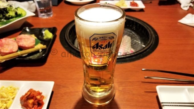 牛角のビール