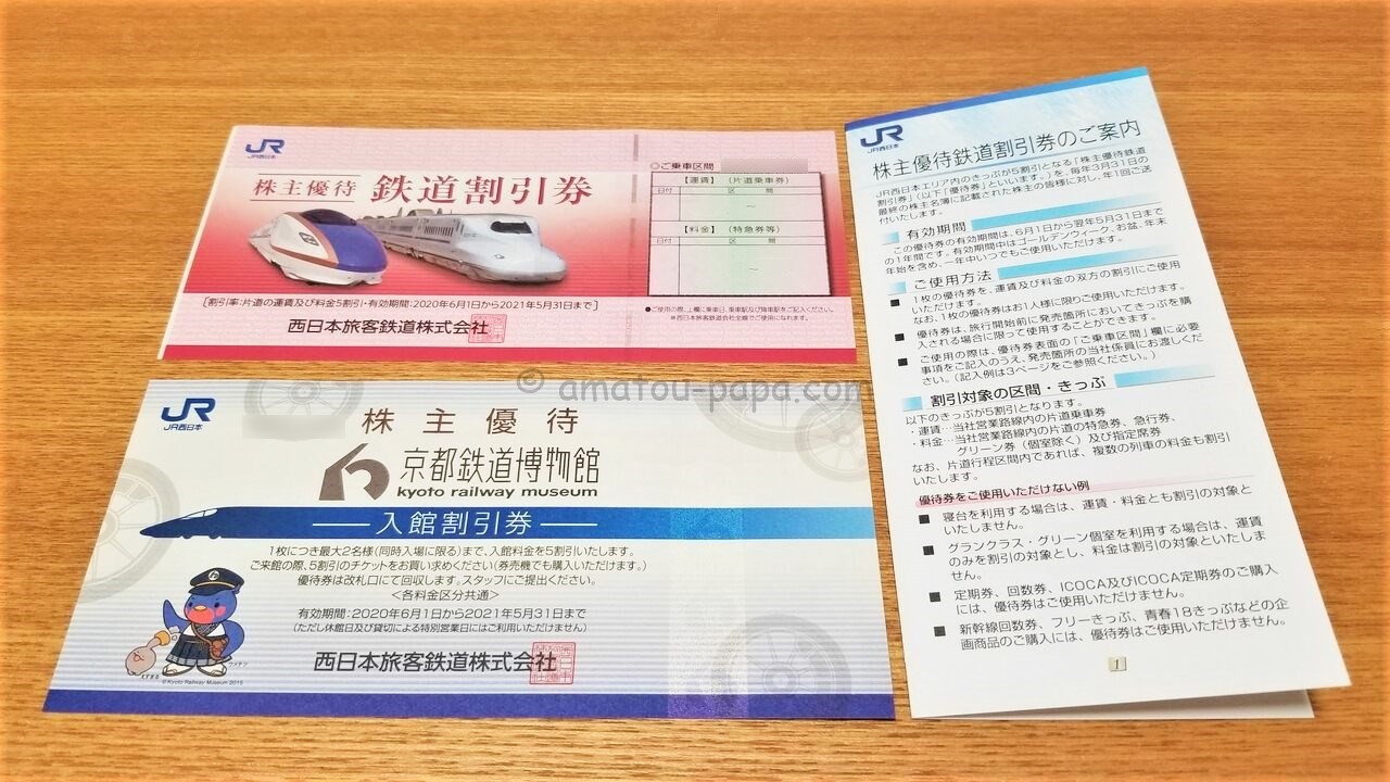 送料無料】JR西日本 株主優待 - 鉄道乗車券