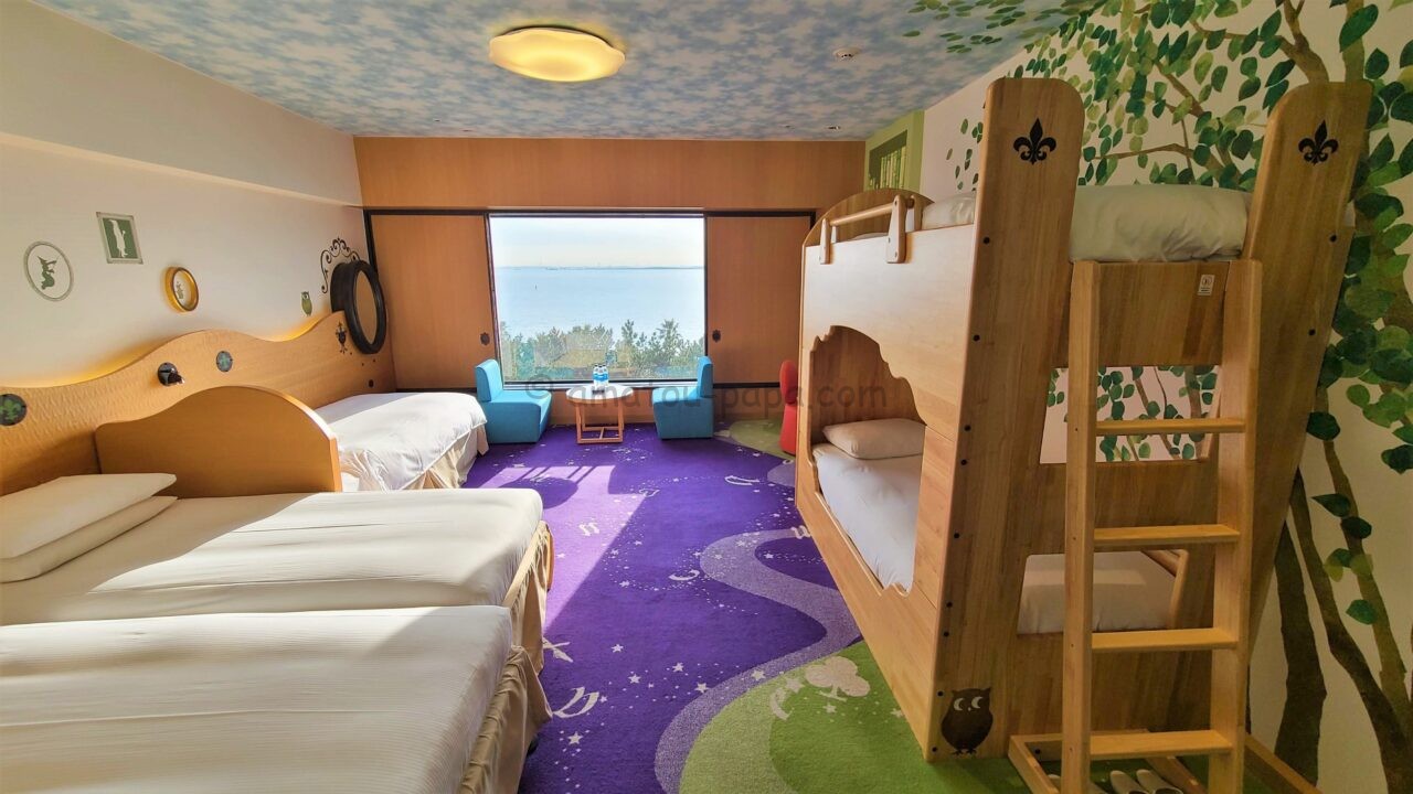 ヒルトン東京ベイ ファミリーハッピーマジックルーム宿泊記 パーク側と海側の違い 二段ベッド 仕掛けを解説