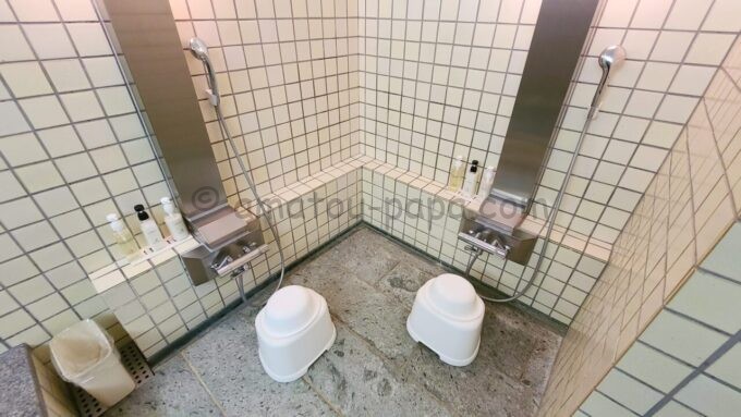 ホテルオークラ東京ベイの貸切風呂の洗い場
