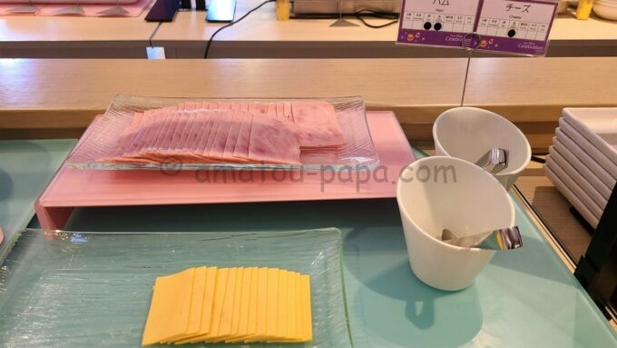 東京ディズニーセレブレーションホテル ウィッシュの朝食「ハムとチーズ」