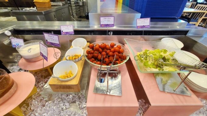 東京ディズニーセレブレーションホテル ウィッシュの朝食「サラダ」