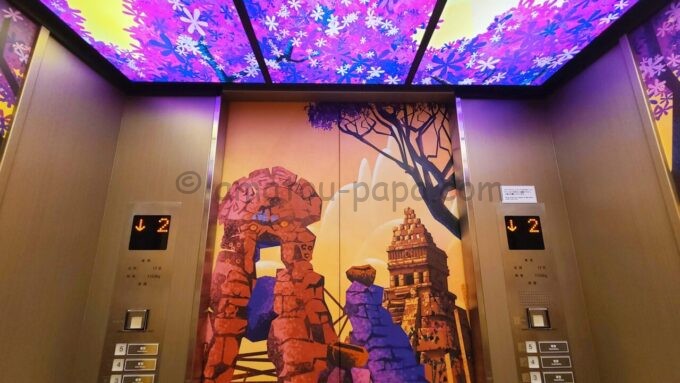 東京ディズニーセレブレーションホテル ディスカバーのエレベーター