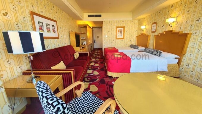 ディズニーアンバサダーホテル「ミッキーマウスルーム」の雰囲気