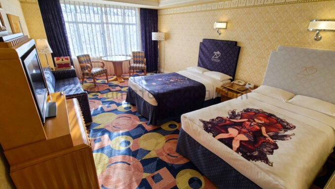 ディズニーアンバサダーホテル「キングダム ハーツ 20thアニバーサリースペシャルルーム」の雰囲気