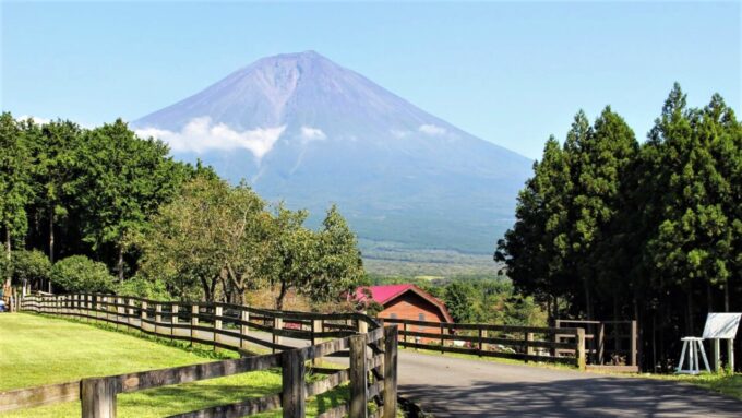 まかいの牧場の富士山