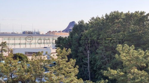 ディズニーアンバサダーホテル「ミニーマウスルーム」から眺めるプロメテウス火山