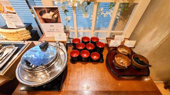 浦安ブライトンホテル東京ベイの朝食ビュッフェ「味噌汁」