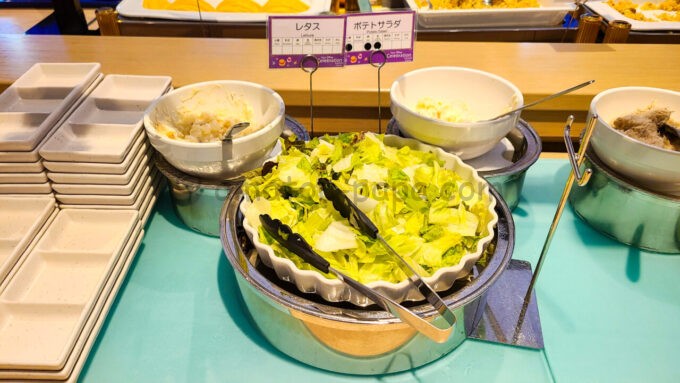 東京ディズニーセレブレーションホテル ウィッシュの朝食「レタスとポテトサラダ」