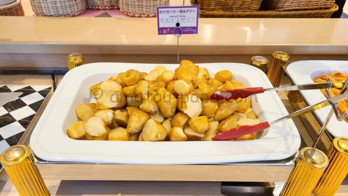 東京ディズニーセレブレーションホテル ウィッシュの朝食「皮付きバター風味ポテト」