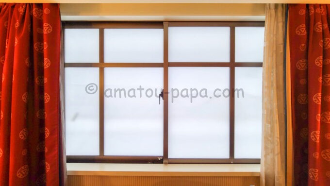 ディズニーアンバサダーホテルの外壁工事対象客室の窓