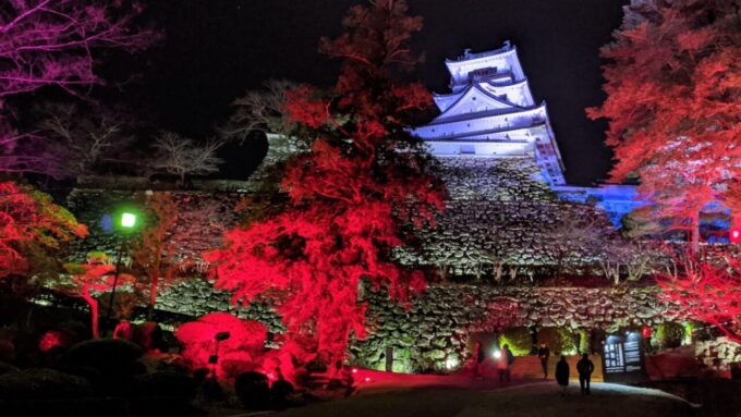 高知城のライトアップ